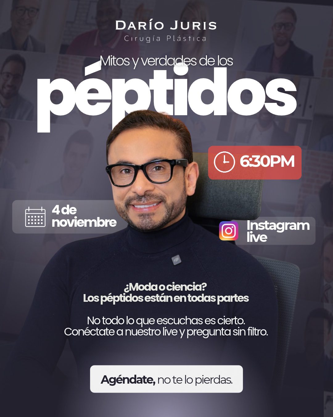 Dr. Darío Juris, live Mitos y verdades de los péptidos